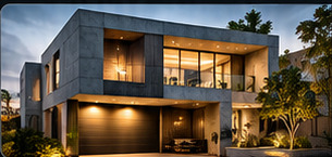 Construcción residencial contemporánea